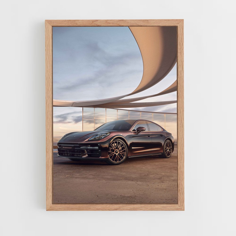 Poster raffiné de la Panamera Turbo S – affiche Porsche (vue 4)